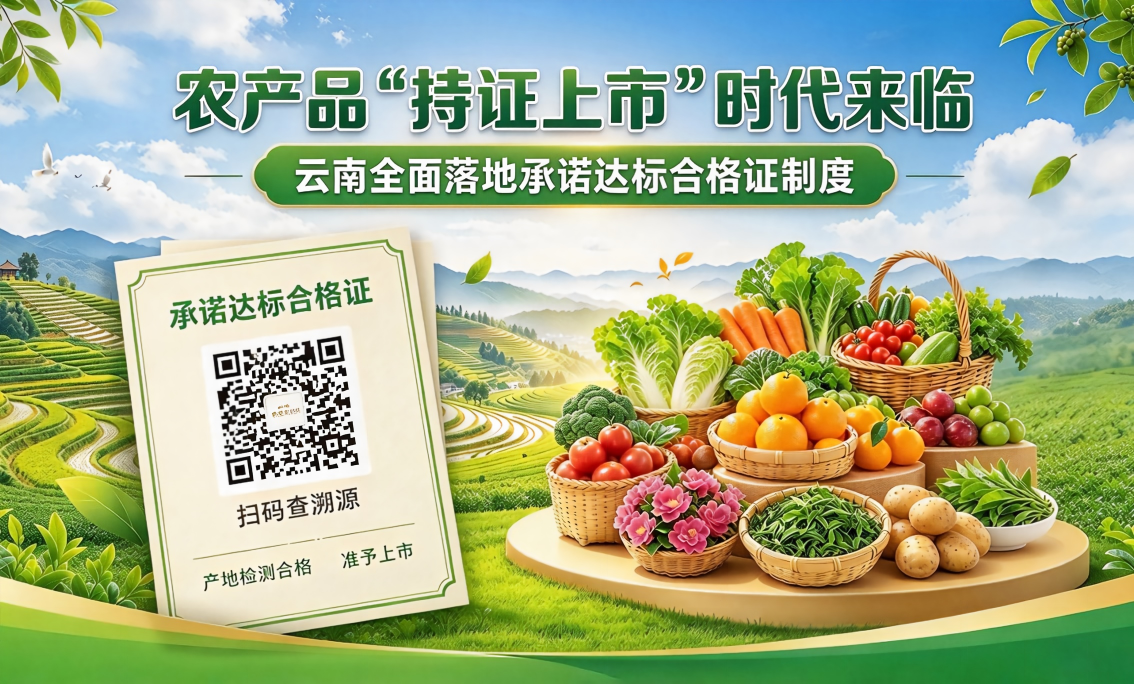 农产品＂持证上市＂时代来临：云南全